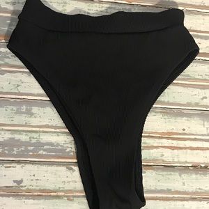 Aerie Black Cheeky Bikini Bottom
